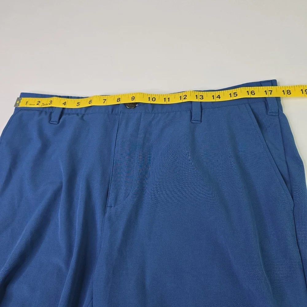 Adidas Mens Golf Performance Blue Chino Golf Shorts Size 34 Casual Griper Light